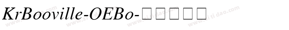 KrBooville-OEBo字体转换