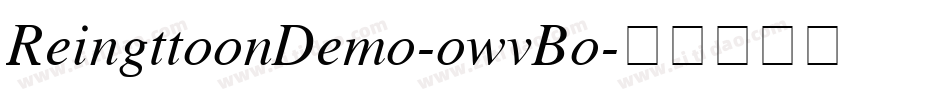 ReingttoonDemo-owvBo字体转换