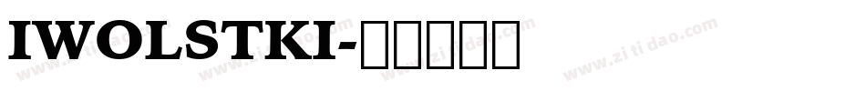 IWOLSTKI字体转换