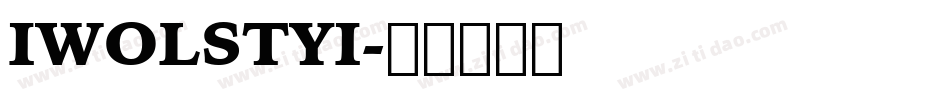 IWOLSTYI字体转换