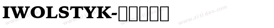IWOLSTYK字体转换