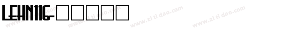 LEHN116字体转换