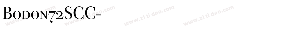 Bodon72SCC字体转换