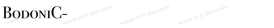 BodoniC字体转换