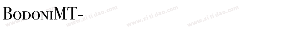 BodoniMT字体转换