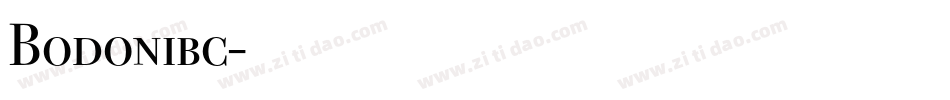 Bodonibc字体转换