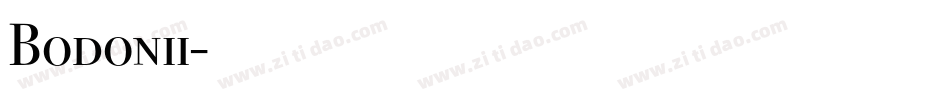 Bodonii字体转换