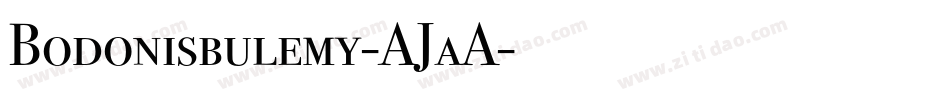 Bodonisbulemy-AJaA字体转换