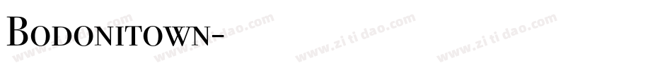 Bodonitown字体转换