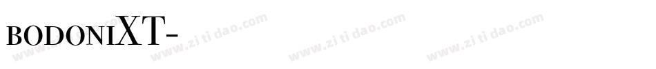 bodoniXT字体转换