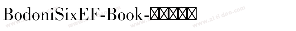 BodoniSixEF-Book字体转换