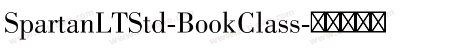 SpartanLTStd-BookClass字体转换