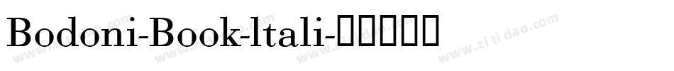 Bodoni-Book-ltali字体转换