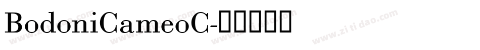 BodoniCameoC字体转换