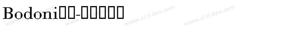 Bodoni字体字体转换