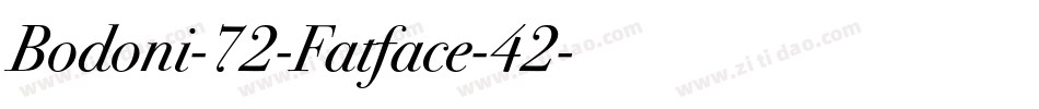 Bodoni-72-Fatface-42字体转换