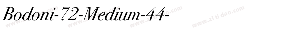 Bodoni-72-Medium-44字体转换