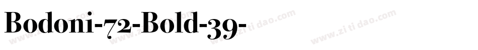 Bodoni-72-Bold-39字体转换