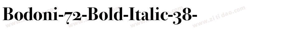 Bodoni-72-Bold-Italic-38字体转换
