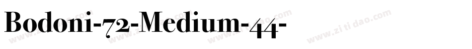 Bodoni-72-Medium-44字体转换