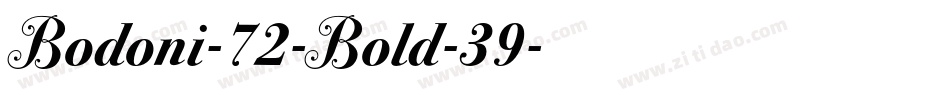 Bodoni-72-Bold-39字体转换