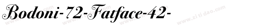 Bodoni-72-Fatface-42字体转换