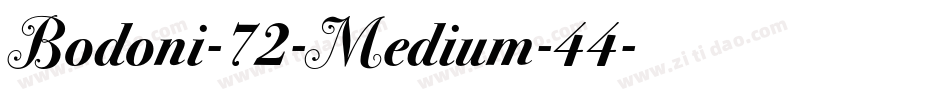 Bodoni-72-Medium-44字体转换