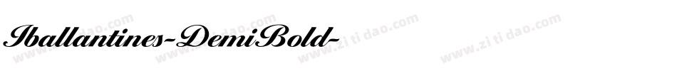 Iballantines-DemiBold字体转换