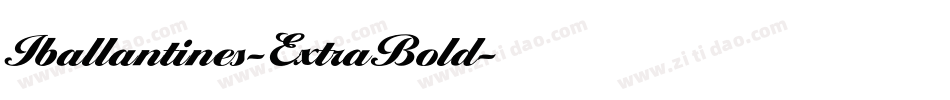 Iballantines-ExtraBold字体转换
