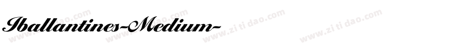 Iballantines-Medium字体转换