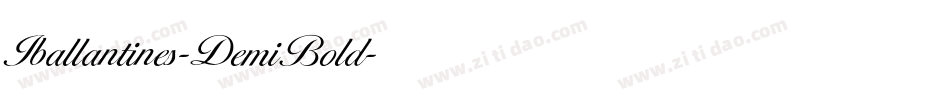 Iballantines-DemiBold字体转换