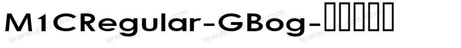M1CRegular-GBog字体转换