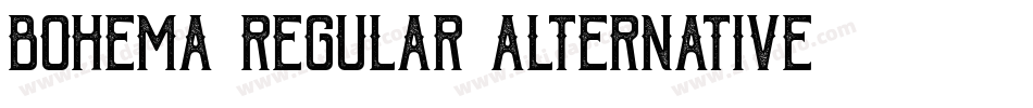 bohema_regular_alternative字体转换