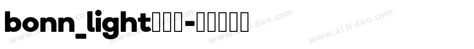 bonn_light转换器字体转换