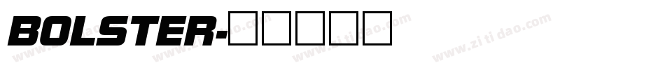 BOLSTER字体转换