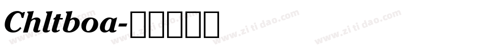 Chltboa字体转换