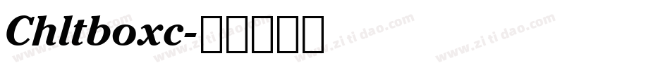 Chltboxc字体转换