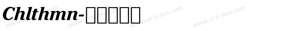Chlthmn字体转换