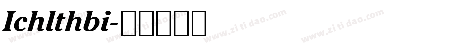 Ichlthbi字体转换