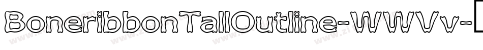 BoneribbonTallOutline-WWVv字体转换