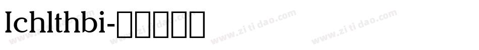 Ichlthbi字体转换