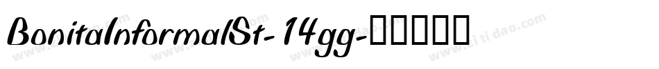 BonitaInformalSt-14gg字体转换