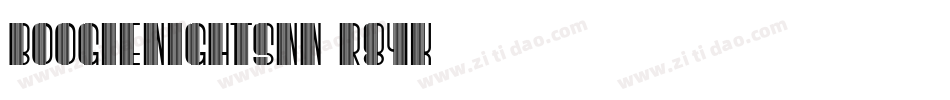 BoogieNightsNf-r84K字体转换