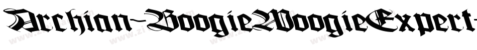 Archian-BoogieWoogieExpert字体转换