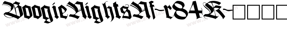 BoogieNightsNf-r84K字体转换
