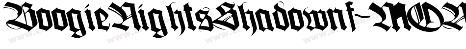 BoogieNightsShadownf-MOWv字体转换