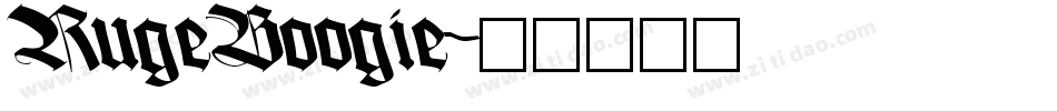 RugeBoogie字体转换