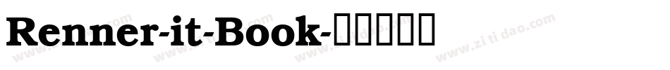 Renner-it-Book字体转换