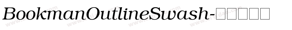 BookmanOutlineSwash字体转换