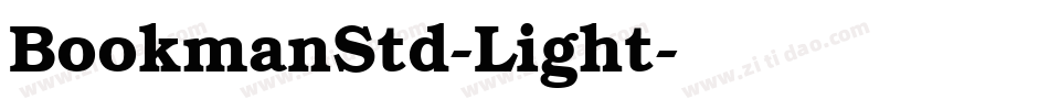 BookmanStd-Light字体转换